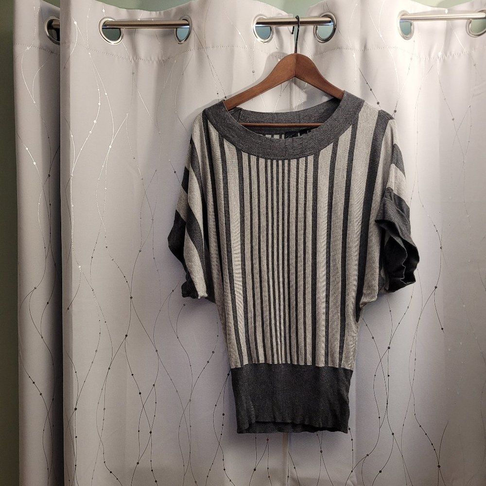 GUESS Gray Striped Tunic